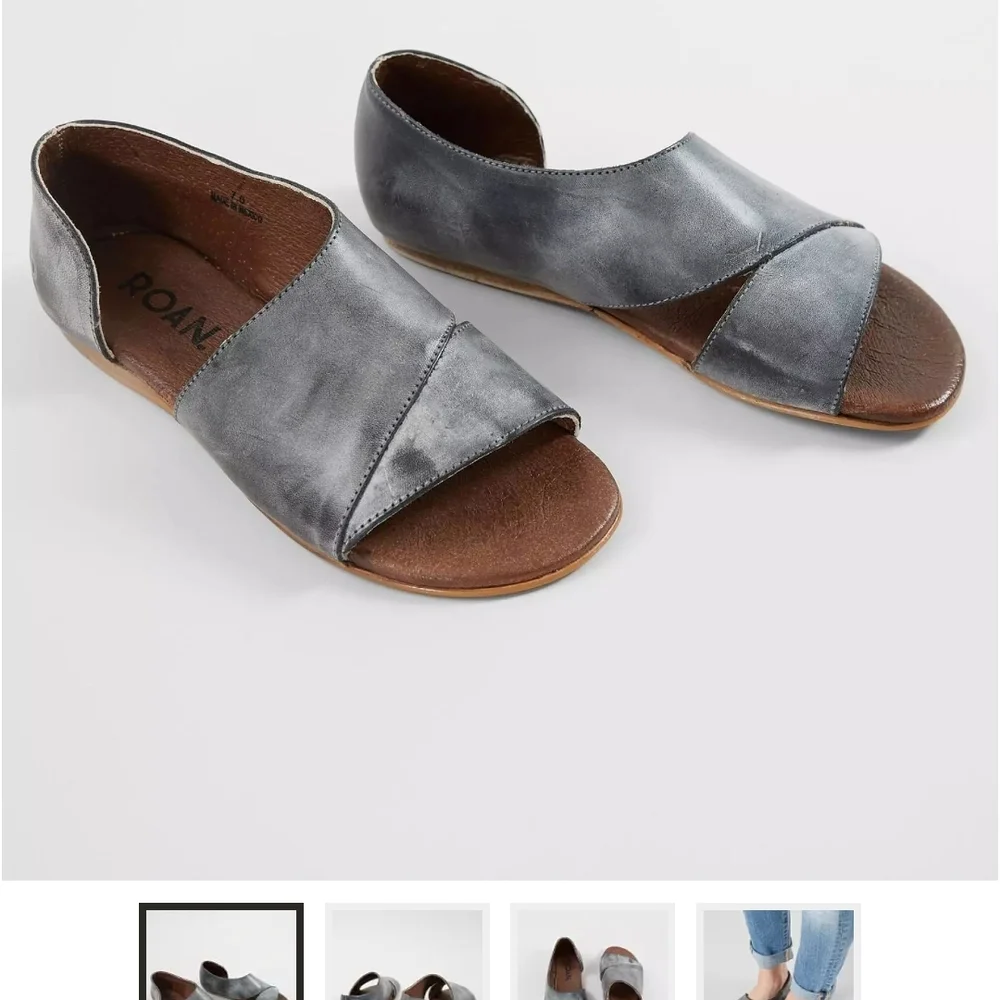 ROAN IRIE Stylish Gray Open-Toe Sandals - Picture 2 of 7